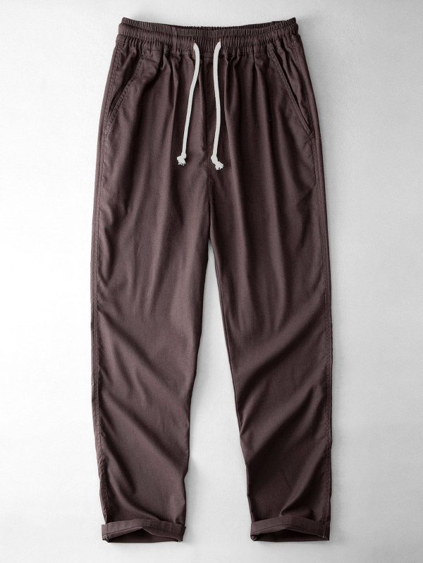 Geometric Jacquard Cuban Shirt & Straight Leg Linen Pants - Image 14