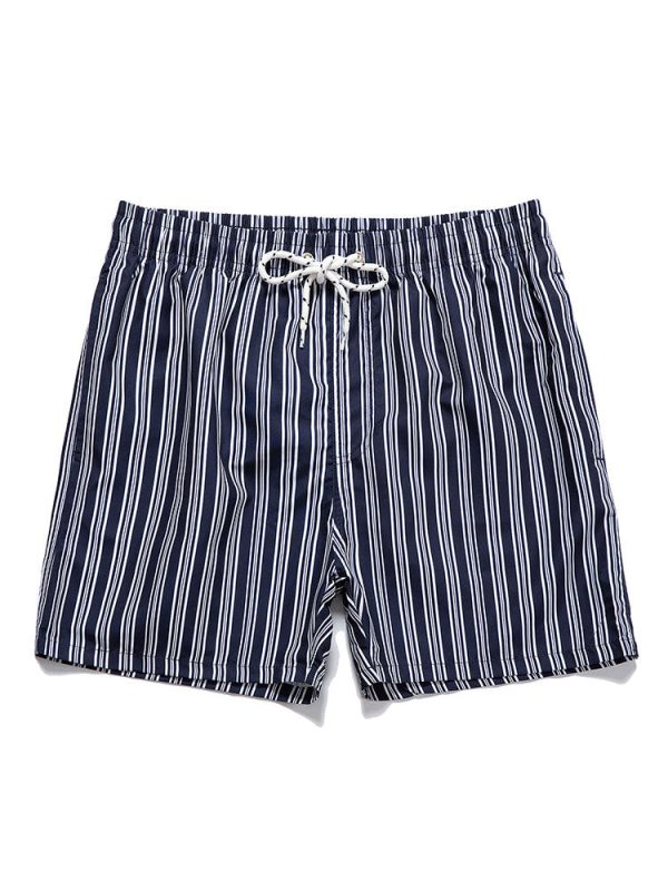 Striped Print Swim Shorts