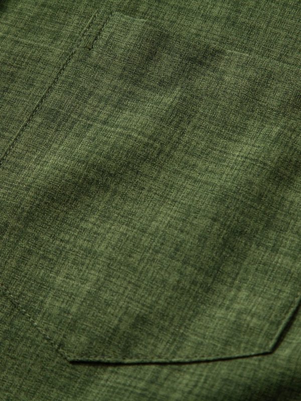 Short Sleeve Stand Collar Shirt & Straight Leg Linen Pants - Image 19