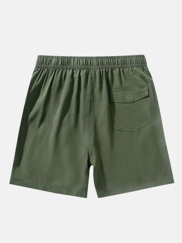 2 In 1 Drawstring Pocket Quick Dry Swim Shorts - Image 3