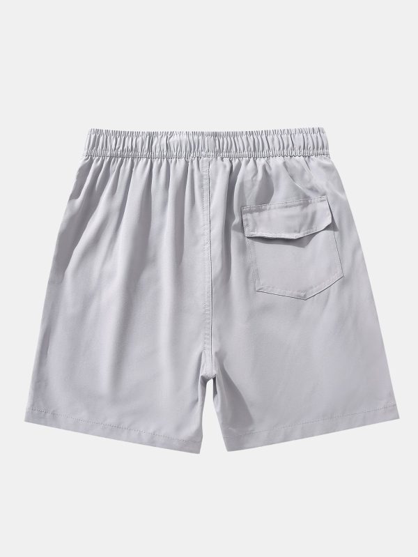 2 In 1 Drawstring Pocket Quick Dry Swim Shorts - Image 6