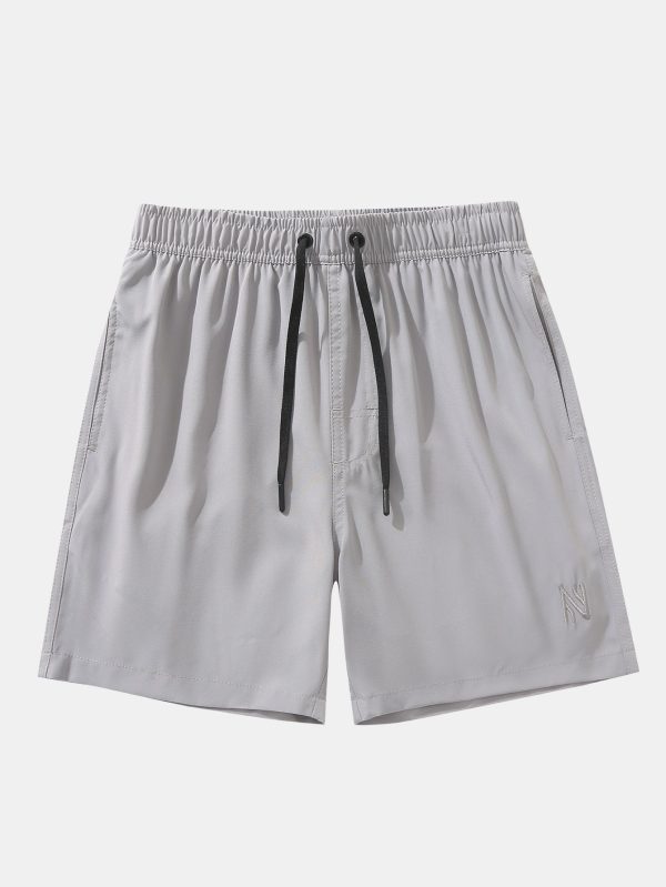 2 In 1 Drawstring Pocket Quick Dry Swim Shorts - Image 5