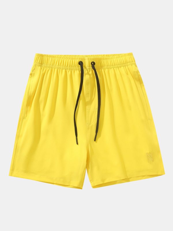 2 In 1 Drawstring Pocket Quick Dry Swim Shorts - Image 20