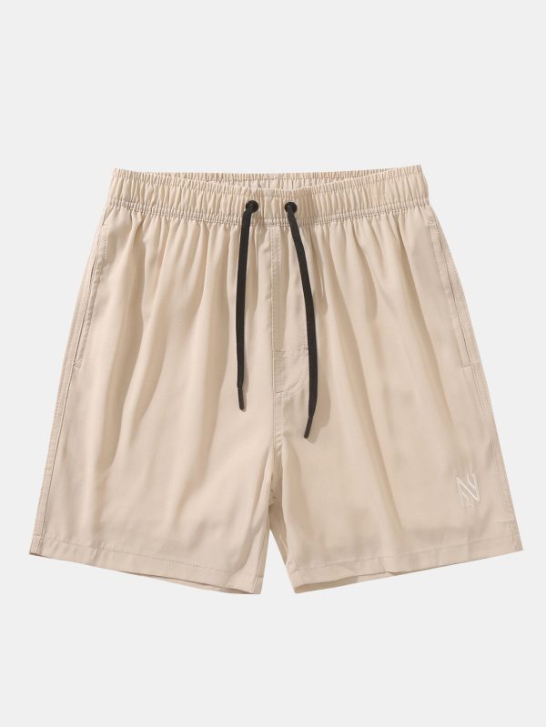 2 In 1 Drawstring Pocket Quick Dry Swim Shorts - Image 25