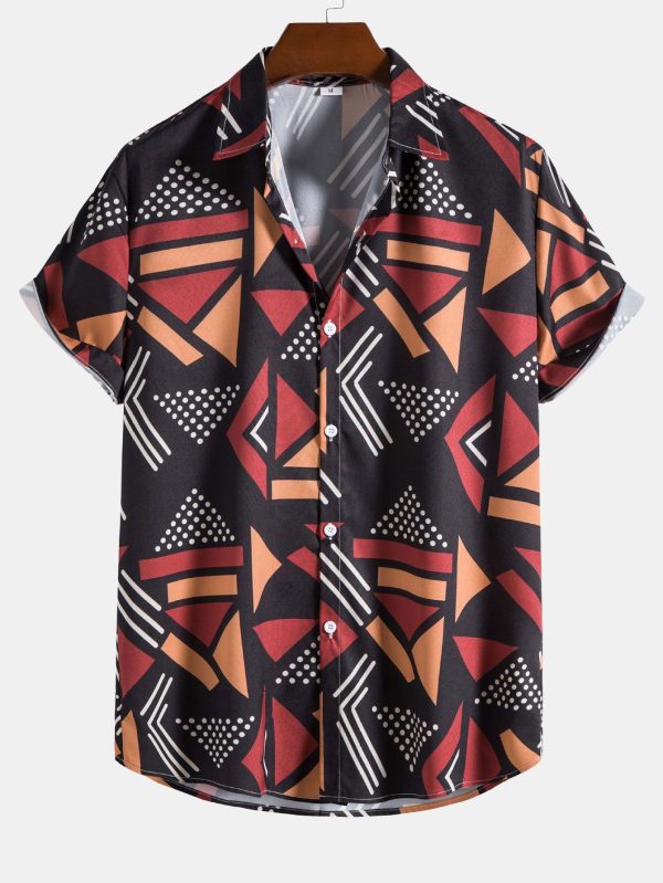 Geometric Print Shirt & Swim Shorts - Image 7