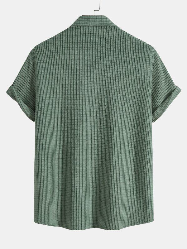 Waffle Button Up Shirt & Shorts - Image 7