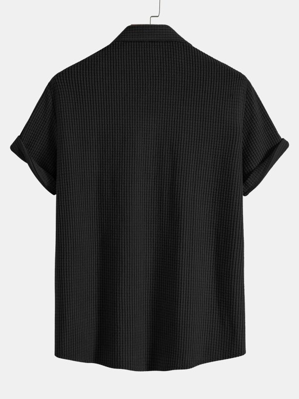 Waffle Button Up Shirt & Shorts - Image 9
