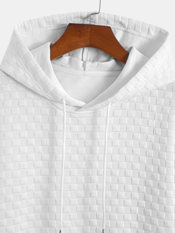 Checkerboard Jacquard  Arc Hem Hooded T-Shirt & Checkerboard Jacquard Shorts - Image 16
