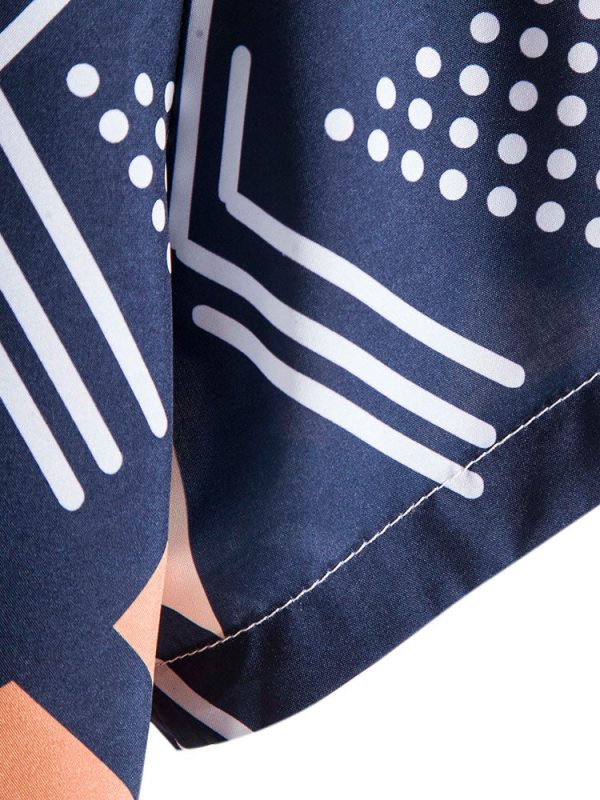 Geometric Print Shirt & Swim Shorts - Image 10