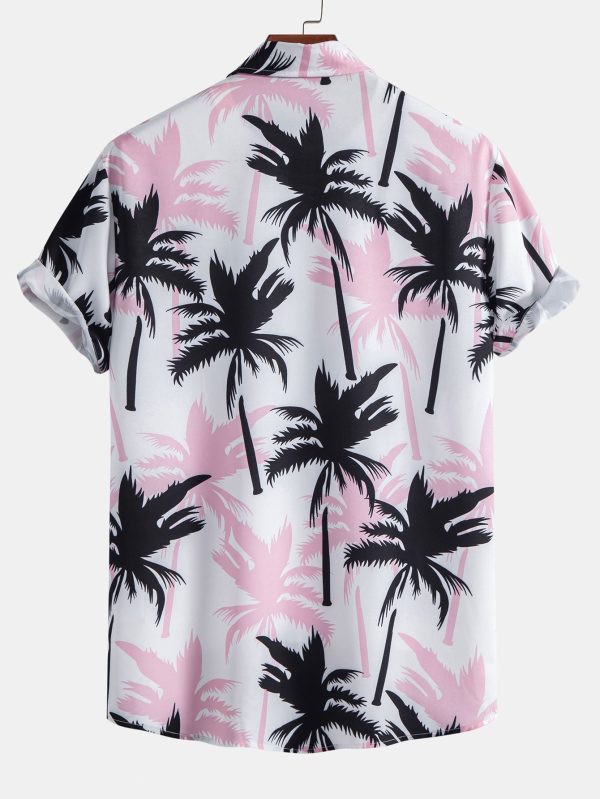 Palm Tree Print Button Up Shirt & Swim Shorts - Image 8