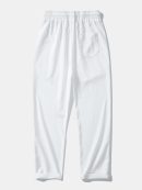 Linen Rayon Blend Button Up Shirt & Wrinkle Textured Straight Leg Pants