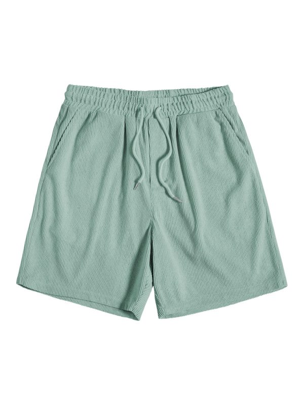 Short-Sleeved Corduroy Button Up Shirt & Shorts - Image 15