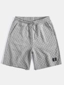 Checkerboard Jacquard  Arc Hem Hooded T-Shirt & Checkerboard Jacquard Shorts
