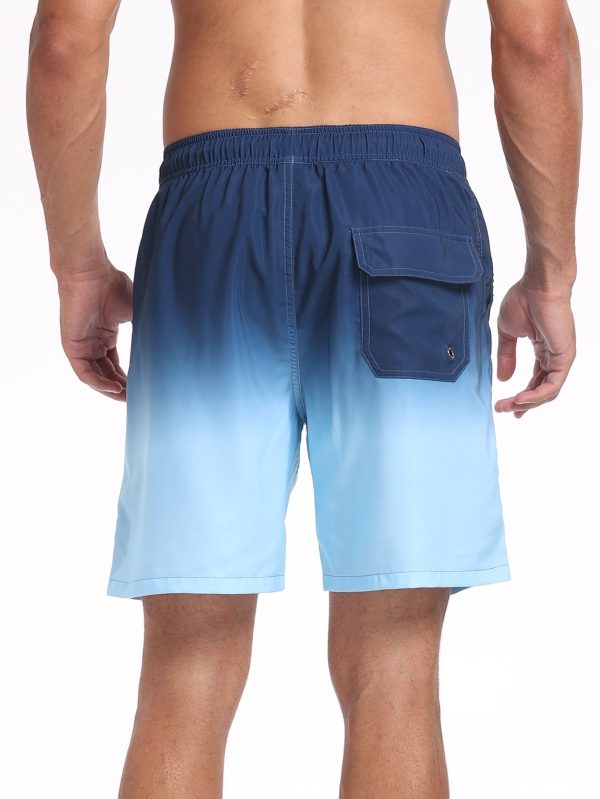 2 In 1 Drawstring Beach Swim Shorts With Pocket - Image 11