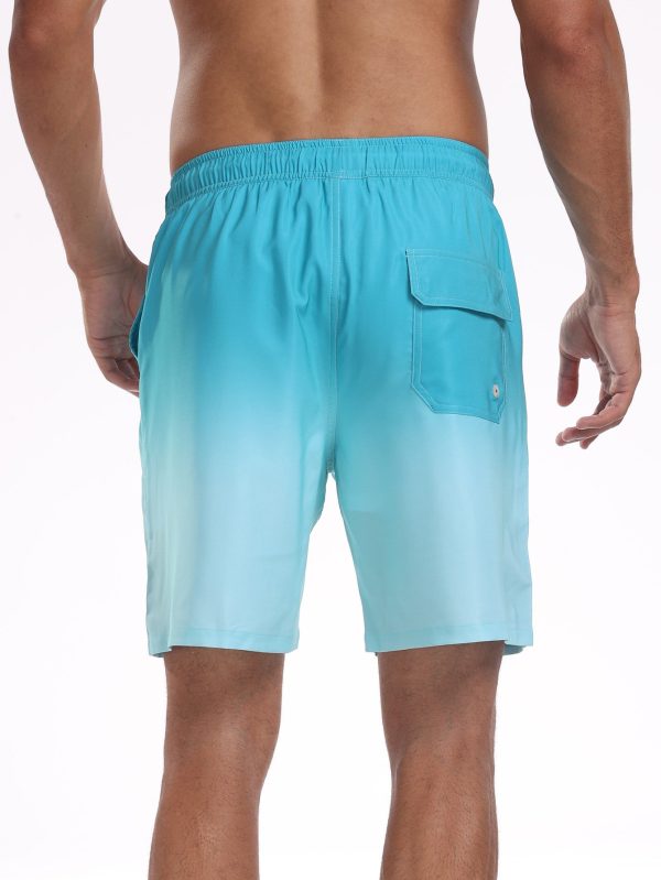 2 In 1 Drawstring Beach Swim Shorts With Pocket - Image 17
