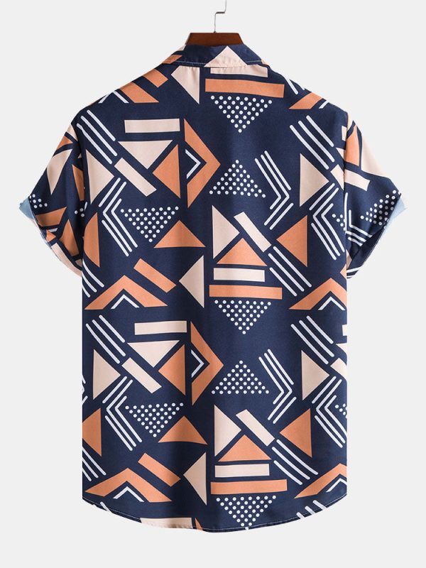 Geometric Print Shirt & Swim Shorts - Image 6