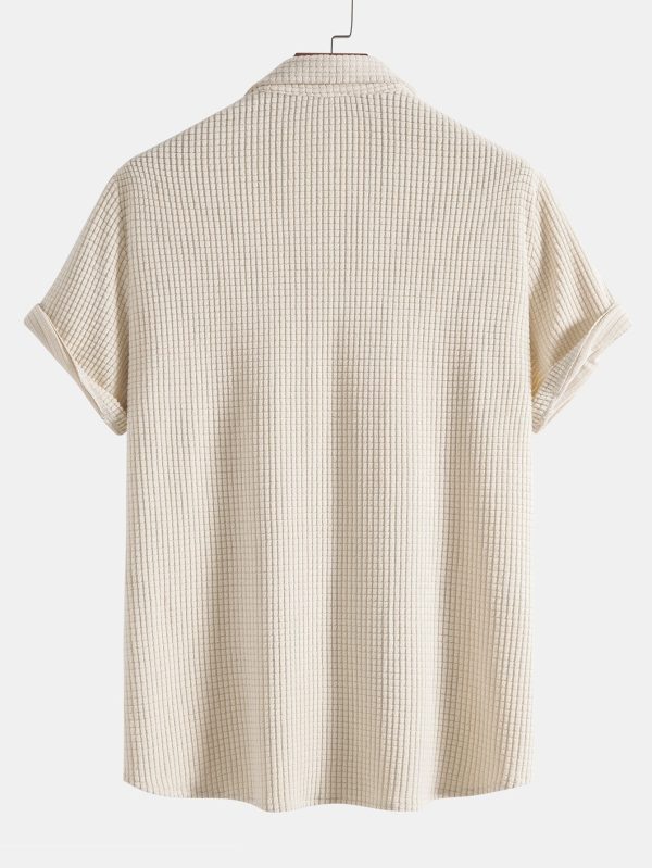 Waffle Button Up Shirt & Shorts - Image 5