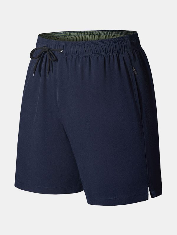 Zip Pocket Stretch Swim Shorts - Image 5