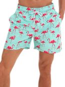 Flamingo Print Swim Shorts