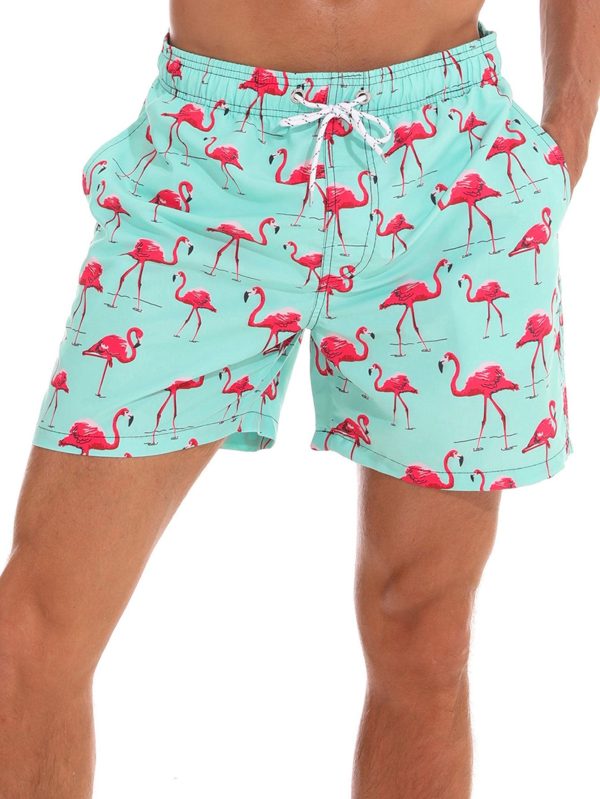Flamingo Print Swim Shorts - Image 3