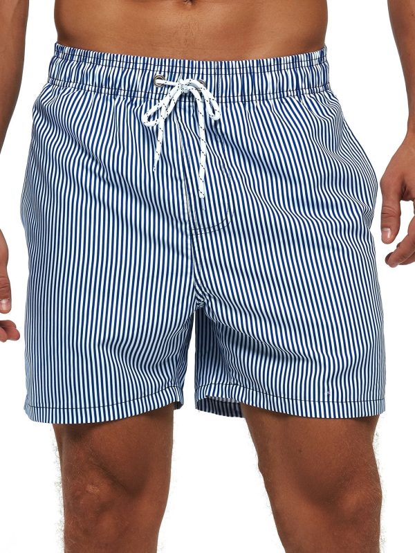 Stripe Print Swim Shorts - Image 4