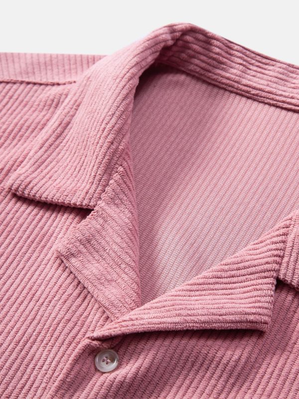 Short Sleeve Corduroy Cuban Shirt & Shorts - Image 12