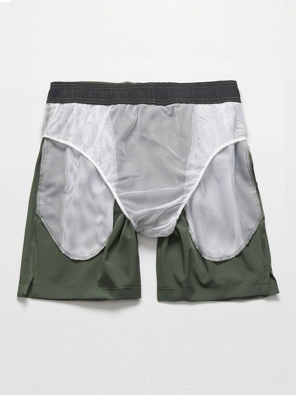 Zip Pocket Stretch Swim Shorts - Image 6