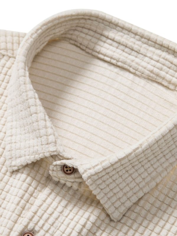 Waffle Button Up Shirt & Shorts - Image 15