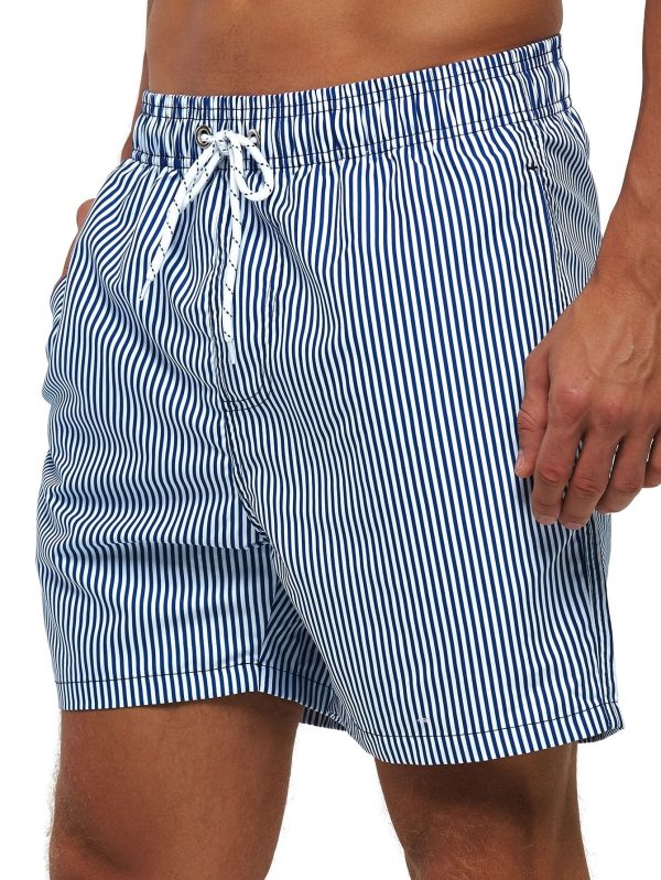 Stripe Print Swim Shorts - Image 3