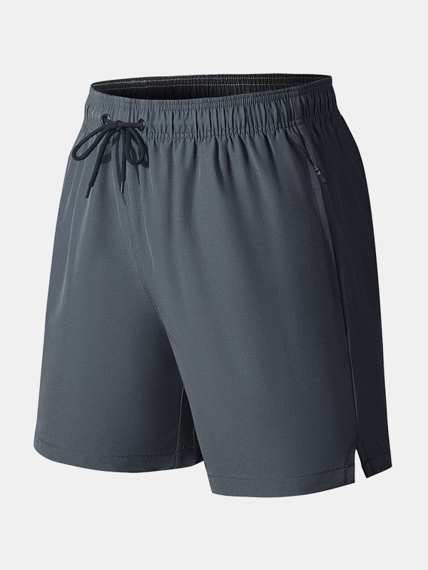 Zip Pocket Stretch Swim Shorts - Image 4
